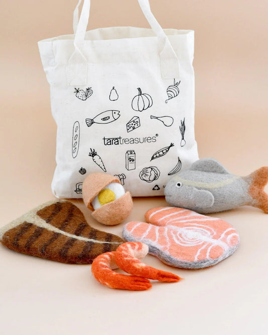 Felt Food Groups Play Set - Protein