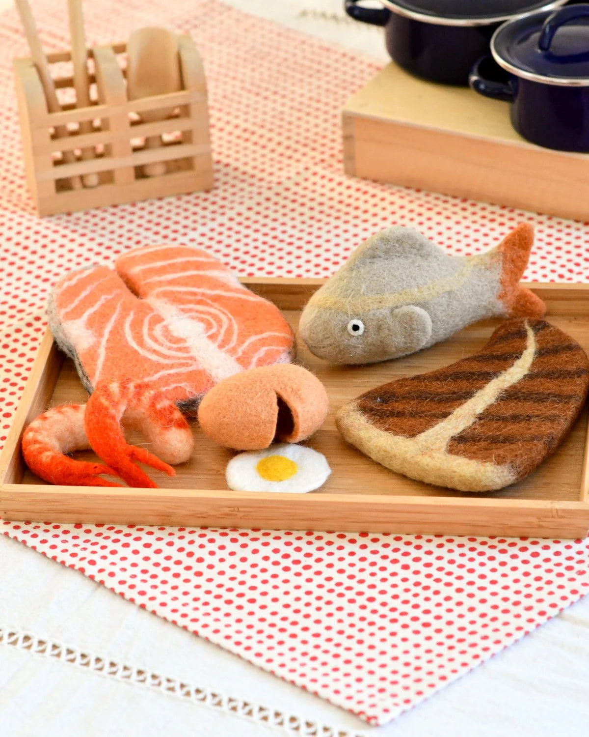 Felt Food Groups Play Set - Protein