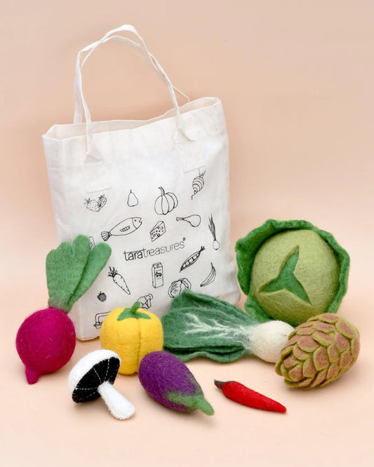 Felt Food Groups Play Set - Vegetables