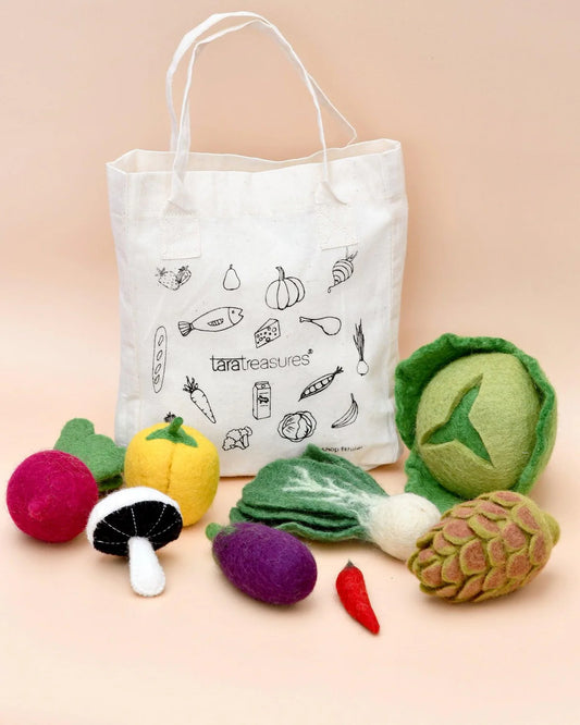 Felt Food Groups Play Set - Vegetables