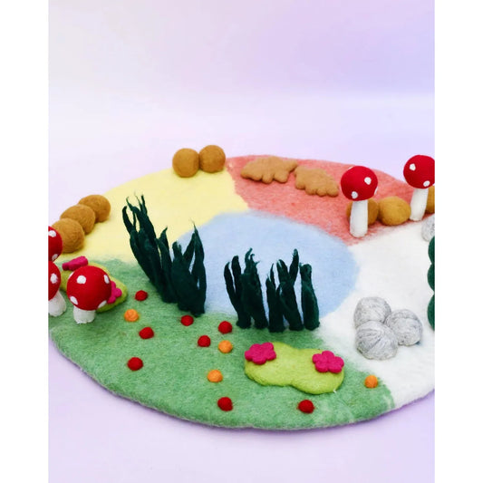 Small Felt Play Mat Playscape- Four Seasons