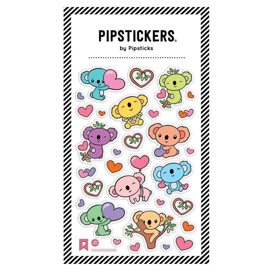 Puffy Pastel Koalas Stickers