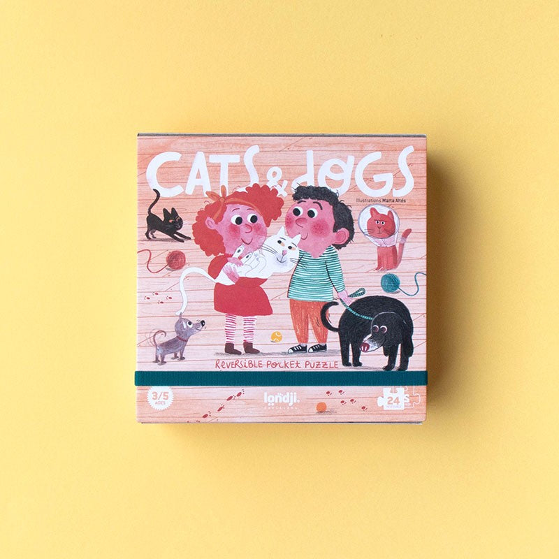 Cats & Dogs Reversible Pocket Puzzle