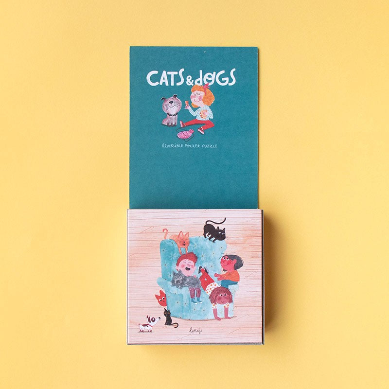 Cats & Dogs Reversible Pocket Puzzle