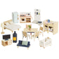 Wooden Doll House Furniture - Complete Set