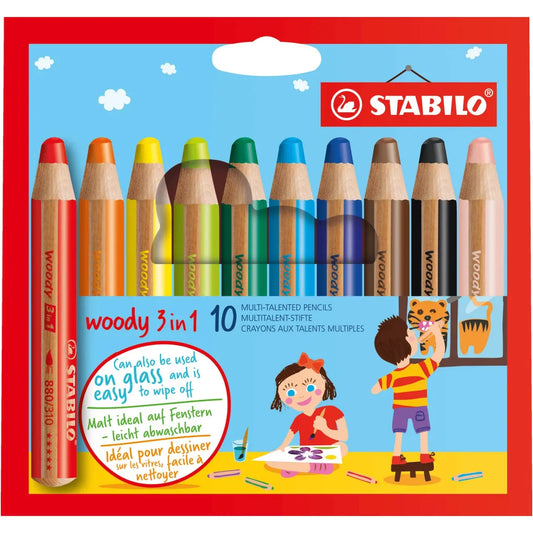 Stabilo Woody 3-in-1 Colour Pencils