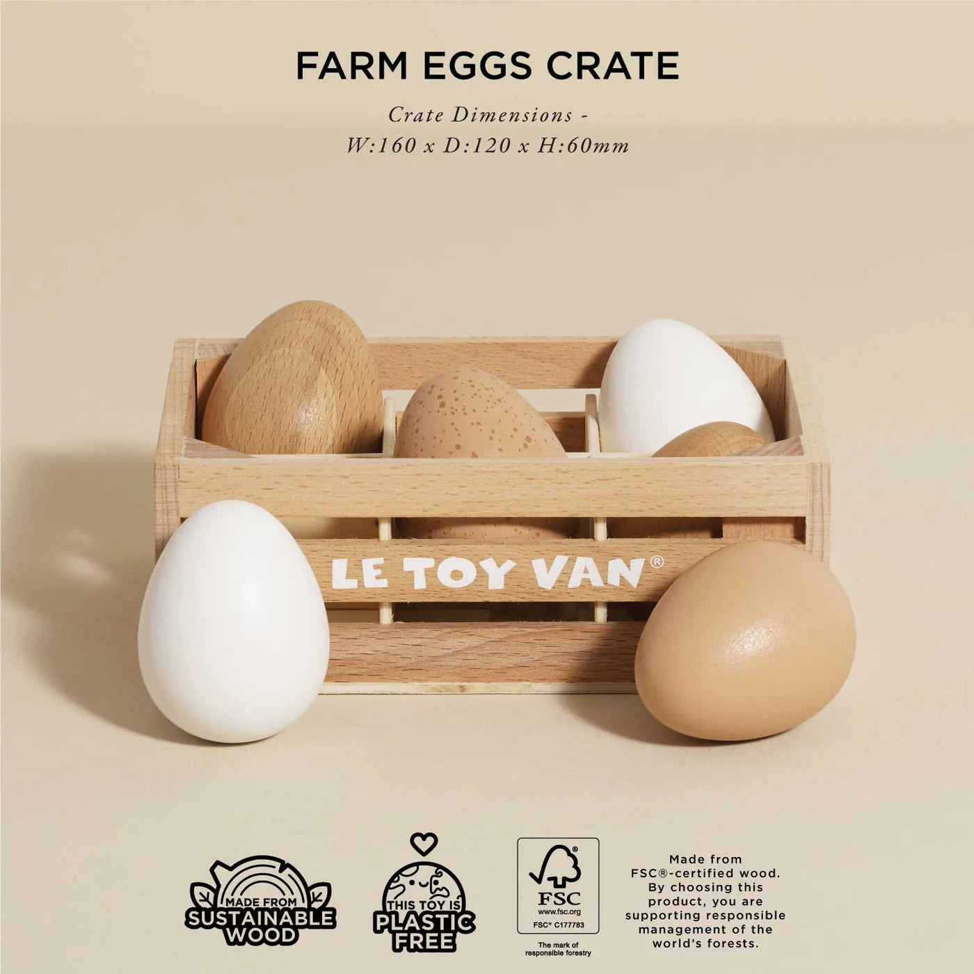 Wooden Egg Market Crate