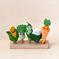 Felt Finger Puppets Set - Vegetables