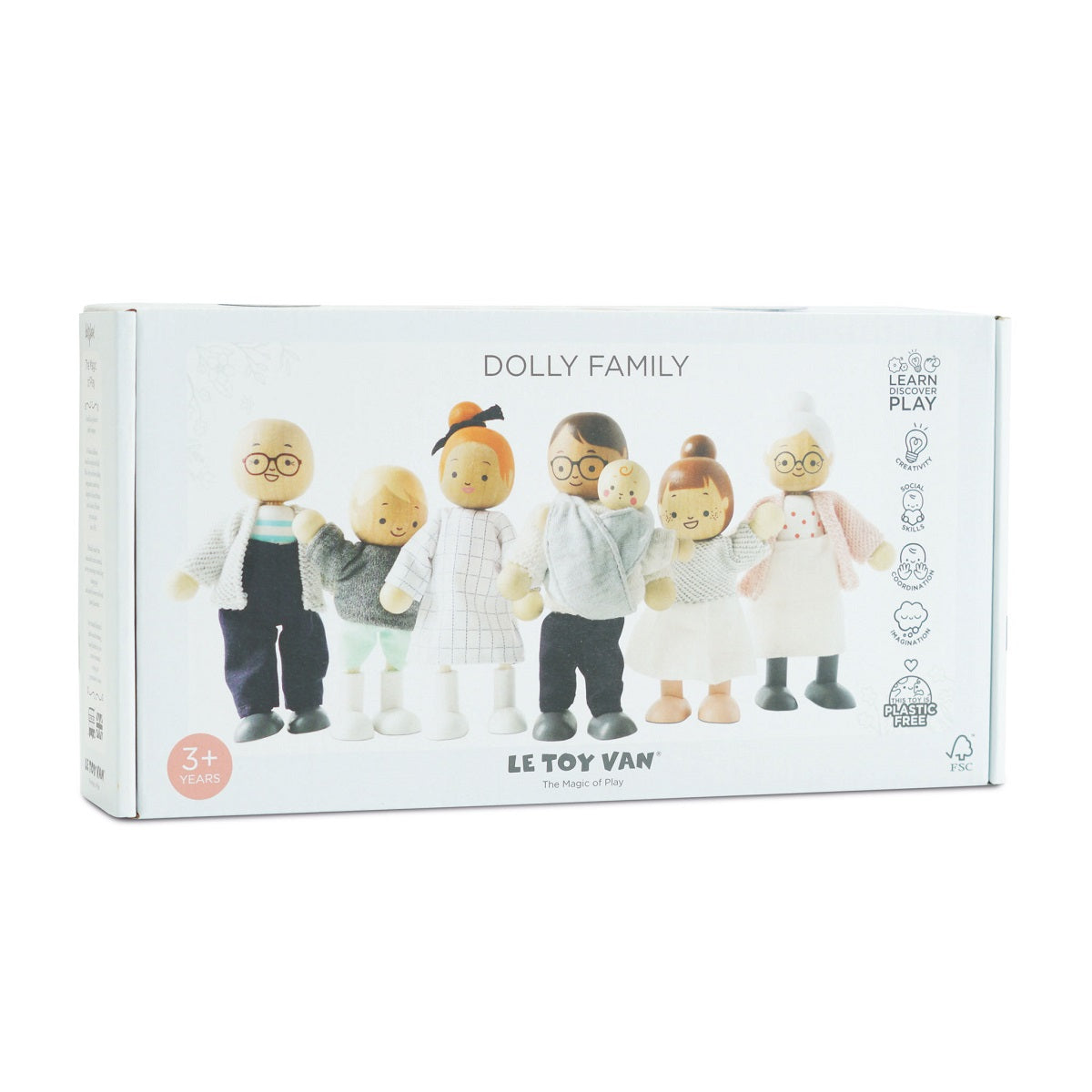 Wooden Doll House Family