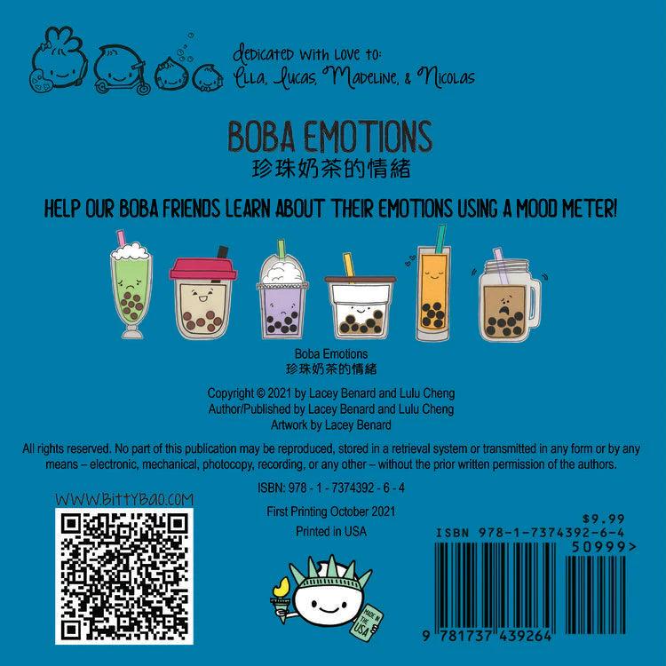 Boba Emotions - Bilingual Board Book