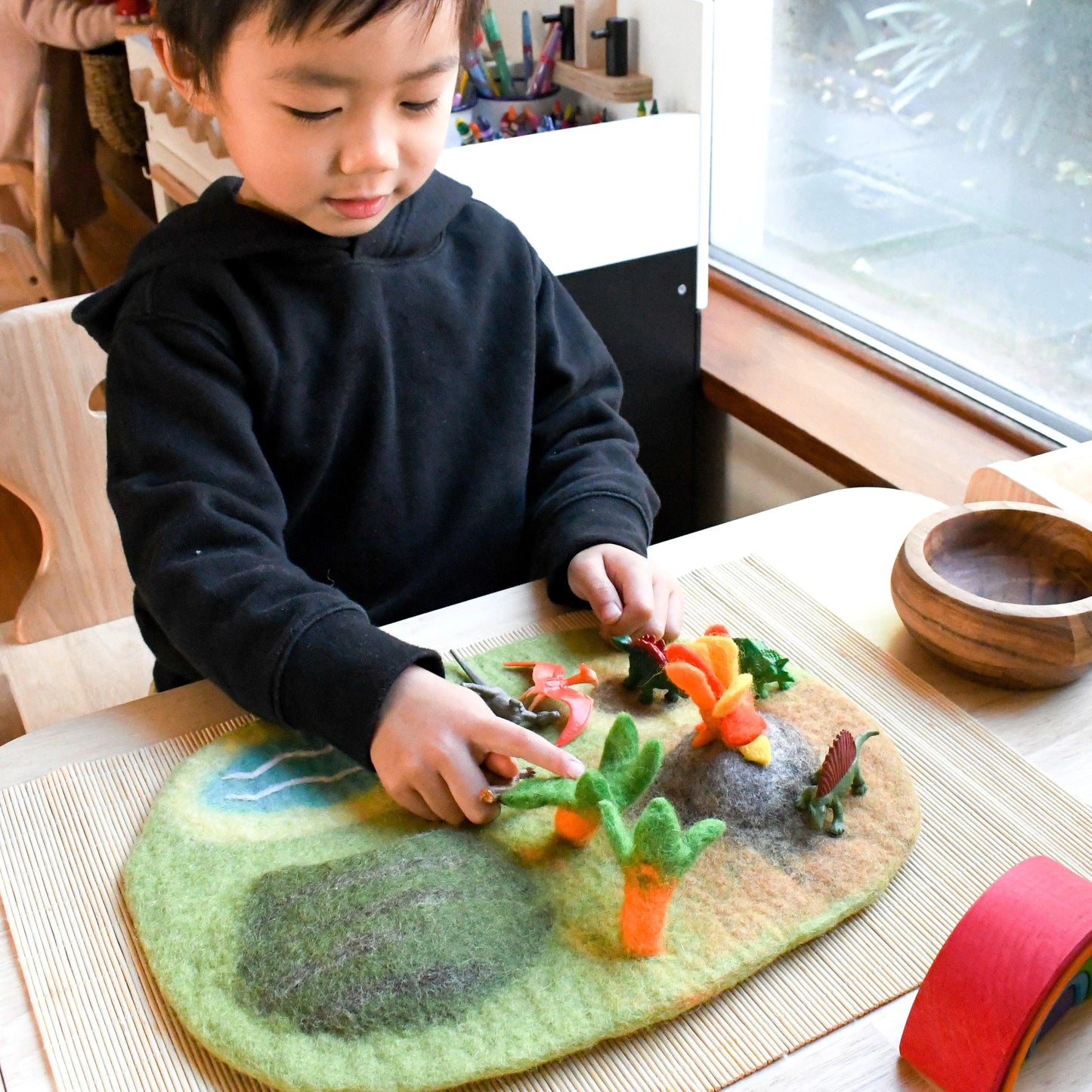 Felt Play Mat Playscape - Dinosaur Land