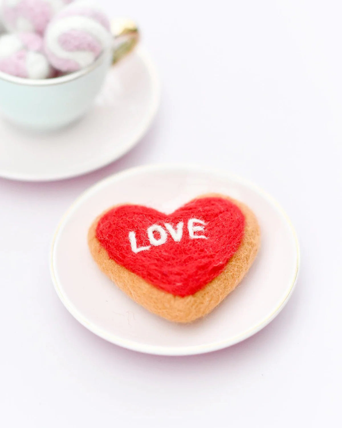 Felt Baked Goods - Heart Cookies