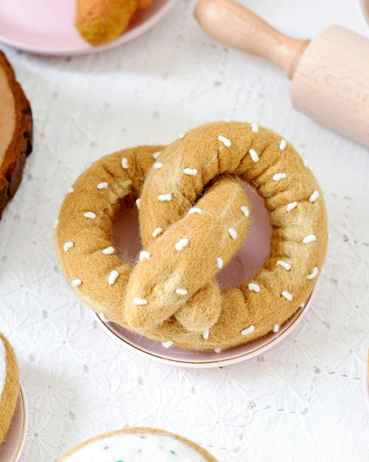 Felt Baked Goods - Soft Pretzel