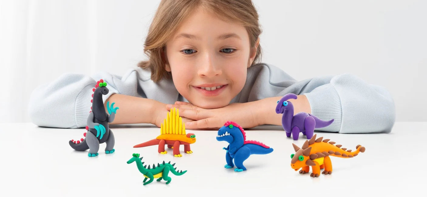 Hey Clay! Air-Dry Modelling Clay Set - Mega Dinos