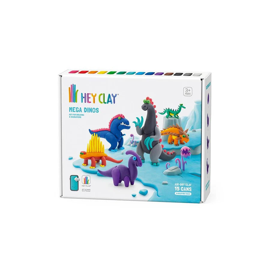 Hey Clay! Air-Dry Modelling Clay Set - Mega Dinos