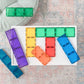 Rainbow Magnetic Tiles Rectangle Pack