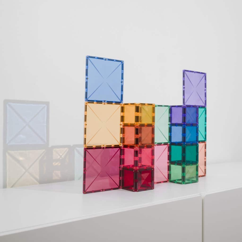 Pastel Magnetic Tiles Square Pack