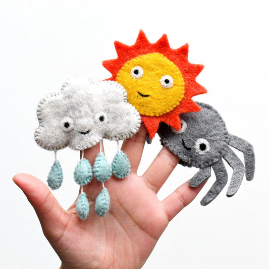 Felt Finger Puppets Set - Itsy Bitsy Spider