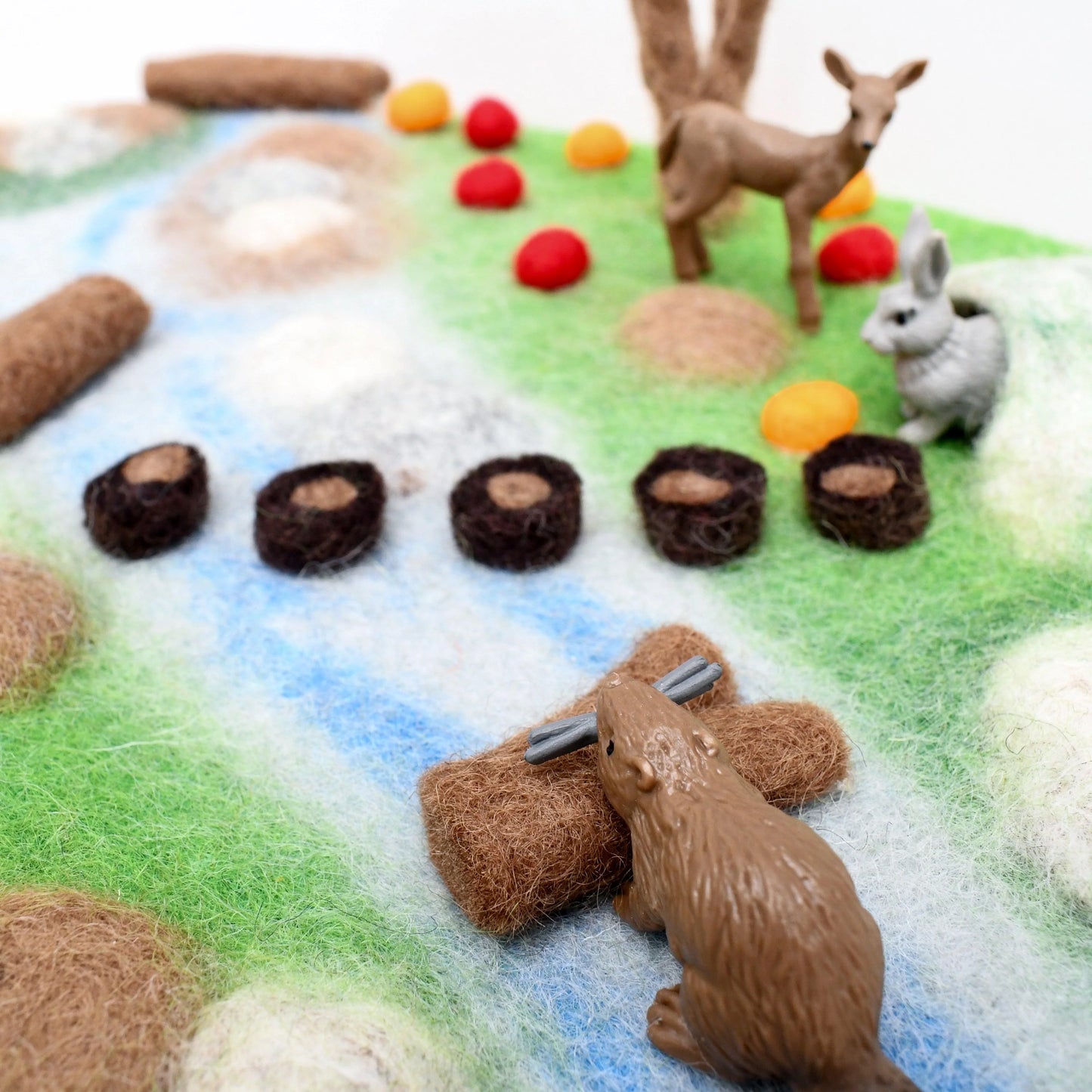 Felt Play Mat Playscape - Woodland River