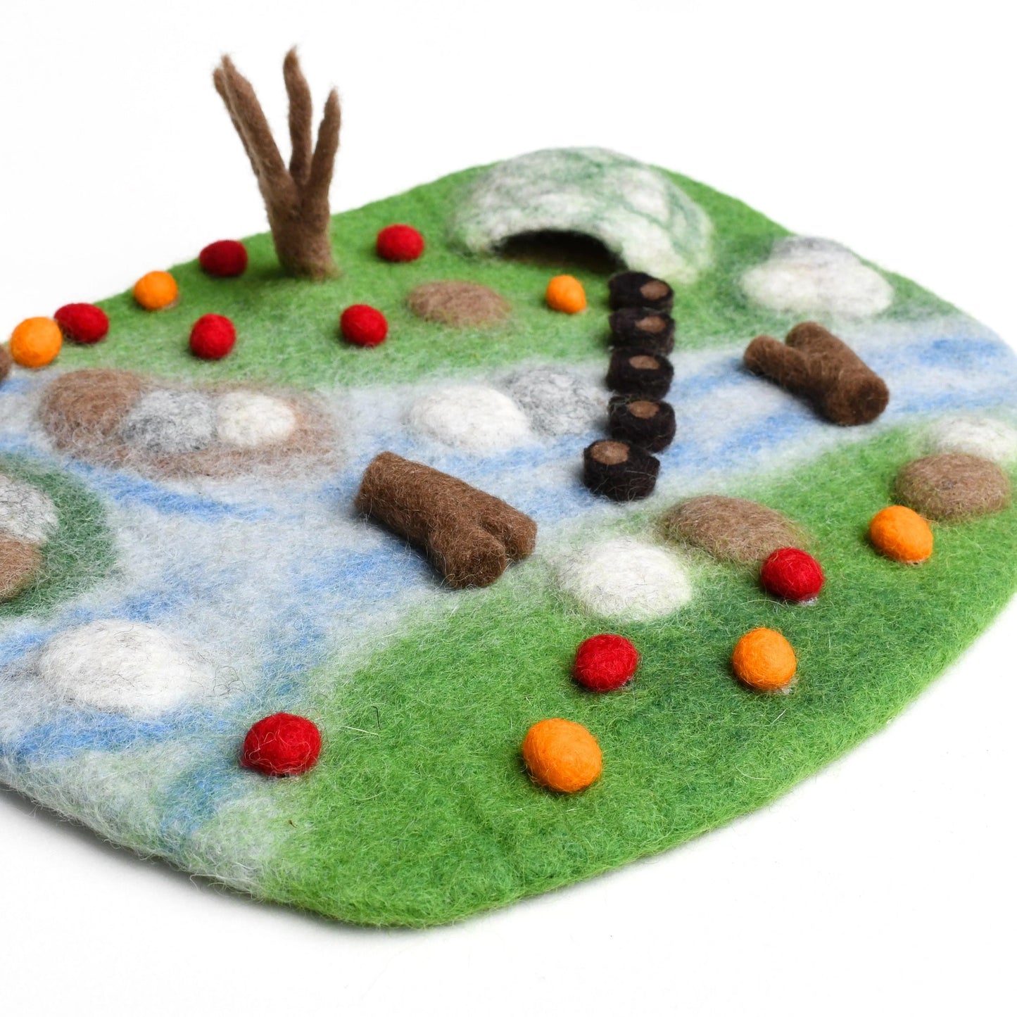 Felt Play Mat Playscape - Woodland River