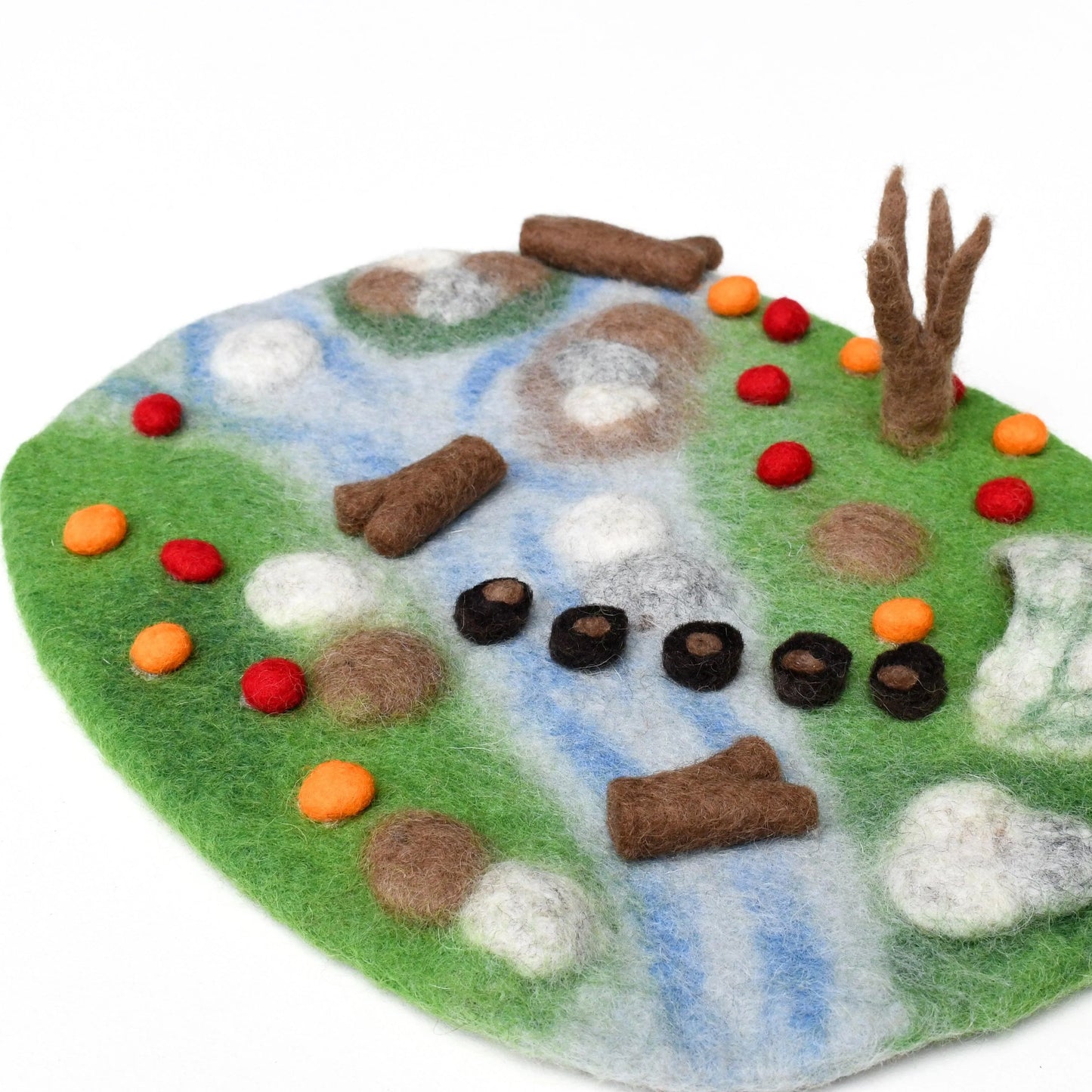 Felt Play Mat Playscape - Woodland River