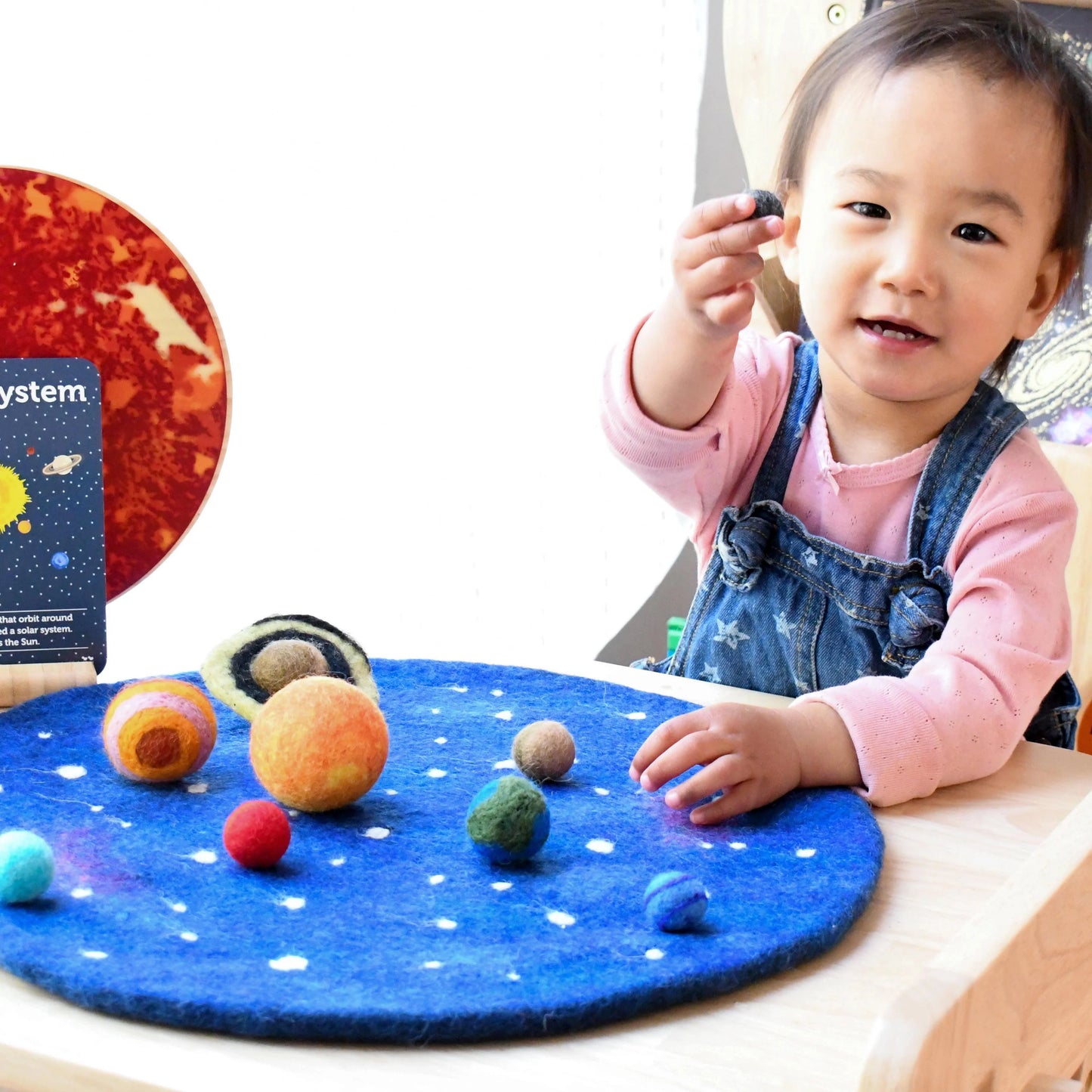 Felt Play Mat Playscape - Solar System with Planets