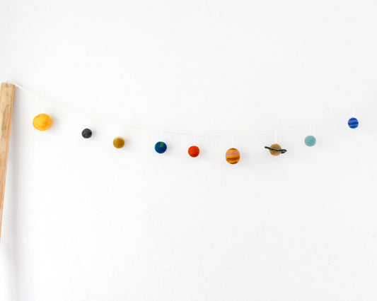 Felt Solar System Garland