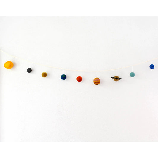 Felt Solar System Garland