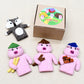 Felt Finger Puppets Set - Three Little Pigs