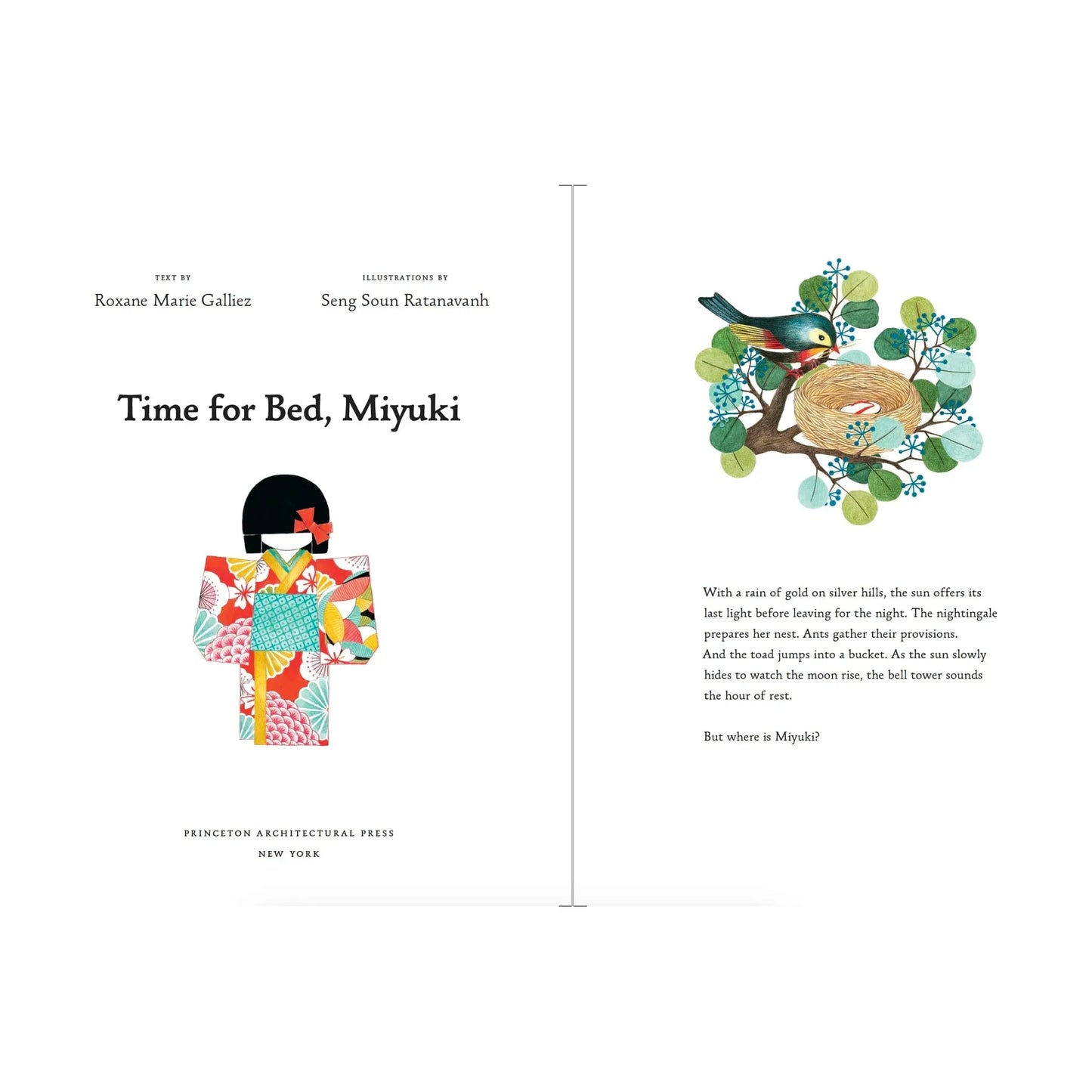 Time for Bed, Miyuki - Hardcover Picture Book